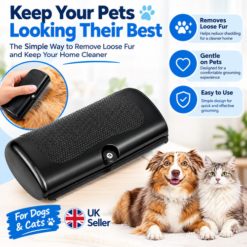 Dog cat deshedding brush - dog,