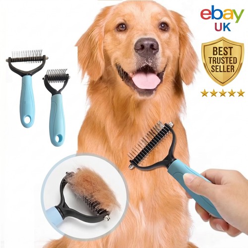Pet deshedding brush dog cat - brush,