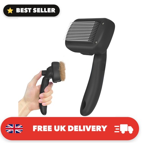 Self cleaning shedding brush - cleaning,